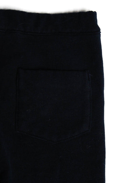 Jacadi Girls Cotton Pleated Elastic Waist Skinny Leg Slip-On Pants Navy Size 6