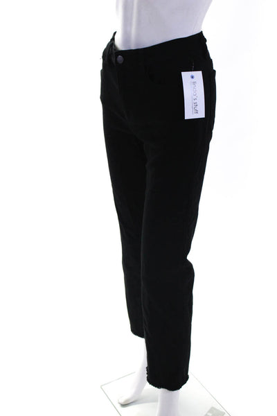 DL1961 Women's Straight Leg Instasculpt Ankle Mid Rise Jeans Black Size 27