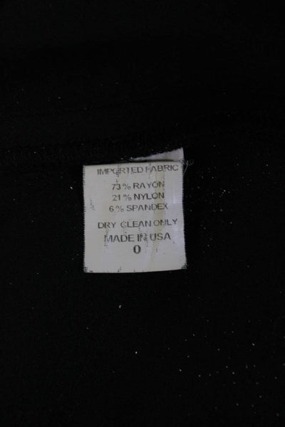 Matthew Stevens Women's Strapless Empire Waist Mini Dress Black Size 0