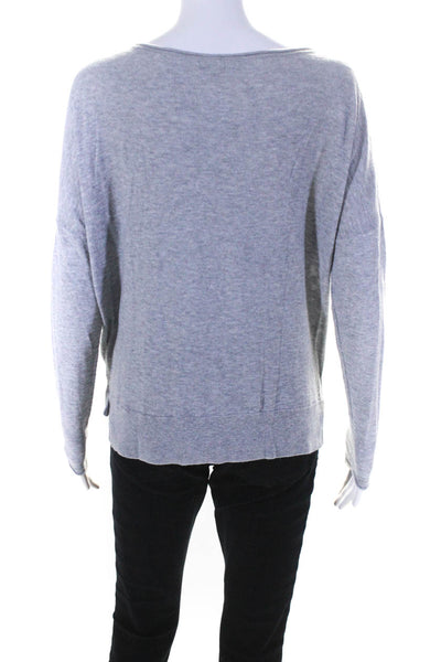 Vince Womens Crew Neck Dolman Sleeve Oversize Sweater Gray Size Extra Small
