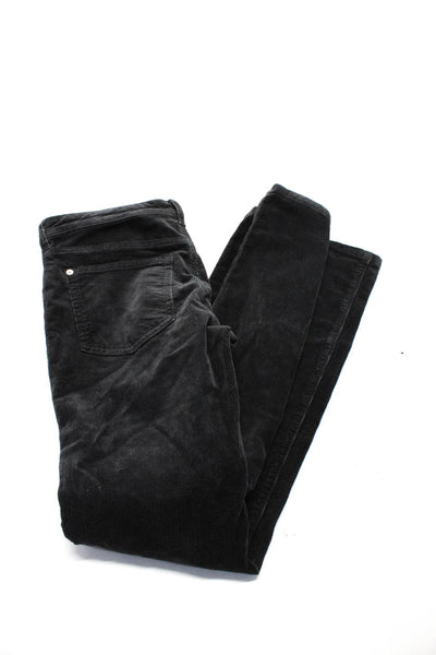 Pilcro and the Letterpress Anthropologie Womens Corduroy Pants Black Size 27