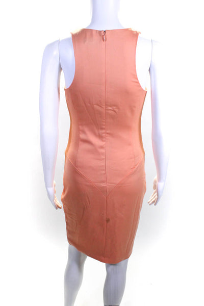NBD Women's Sleeveless Slit Hem Mini Dress Orange Size XS