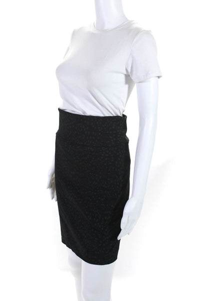 Bitte Kai Rand Womens Fold Over Waist Spotted Stretch Pencil Skirt Black Size XS