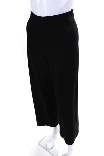 Donna Karan New York Womens High Rise Straight Leg Trouser Pants Black Size 10