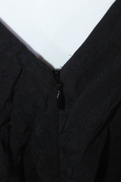 Everlane Womens The City Striped Draped Jumpsuit  Black Size 6