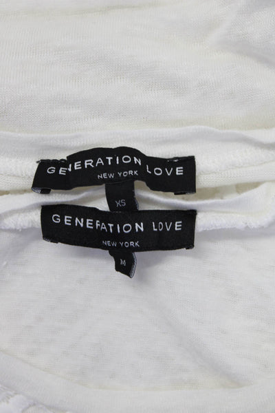 Generation Love Womens Blouses Tops White Size XS M Lot 2