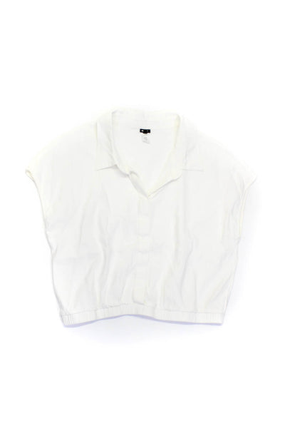 Sanctuary Monrow Womens Linen Tee Shirt Button Up Blouse Size Medium Lot 2
