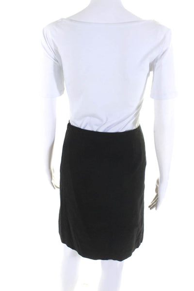 Moschino Cheap & Chic Women's Knee Length Lined A-line Skirt Black Size 4