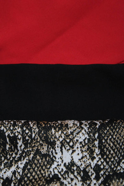 Zara Trafaluc Collection Womens Skort Skirt Shorts Red Black Brown Size XS Lot 3