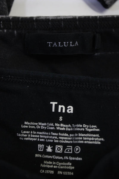 TNA Talula Womens Cropped Pull On Leggings Black Size Small Lot 2