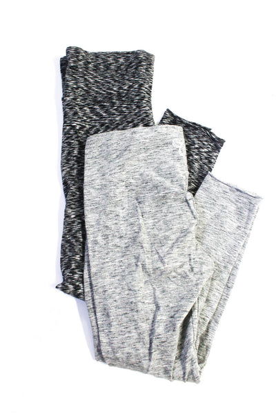 TNA Womens Cropped Pull On Leggings Gray Black Size Small Extra Small Lot 2