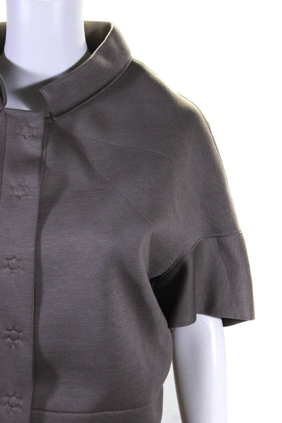 Michael Michael Kors Womens Wool Sequin Embellished T-Shirt Dress Black Size XS
