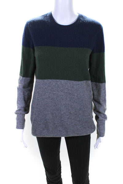 Equipment Femme Women's Cashmere Colorblock Pullover Sweater Multicolor Size XS