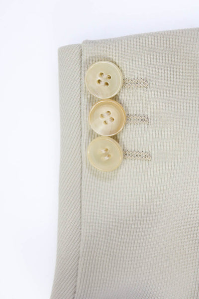 Boss Hugo Boss Mens Wool Notched Collar Three Button Blazer Beige Size 44L