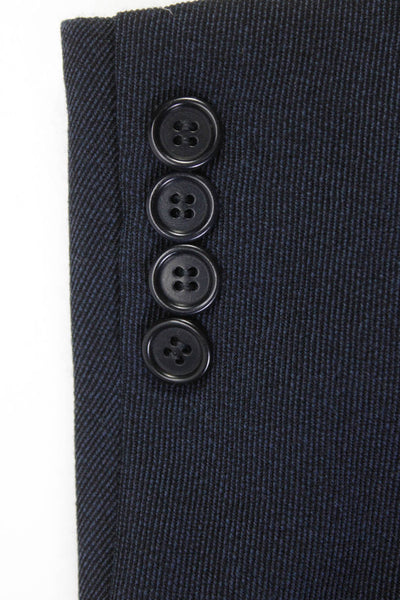 Boss Hugo Boss Mens Wool Notched Collar 3 Button Blazer Jacket Navy Size 43L