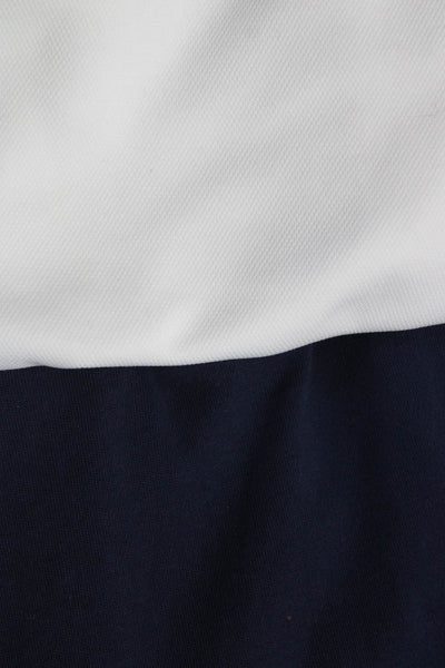 Johnnie-o Scott Barber Mens Short Sleeved Polo Shirts White Navy Size M L Lot 2
