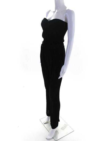 Twelfth Street by Cynthia Vincent Women's Strapless Jumpsuit Black Size XS