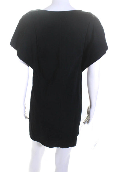 Zara Women's Round Neck Short Sleeves Mini Dress Black Size S  Lot 2