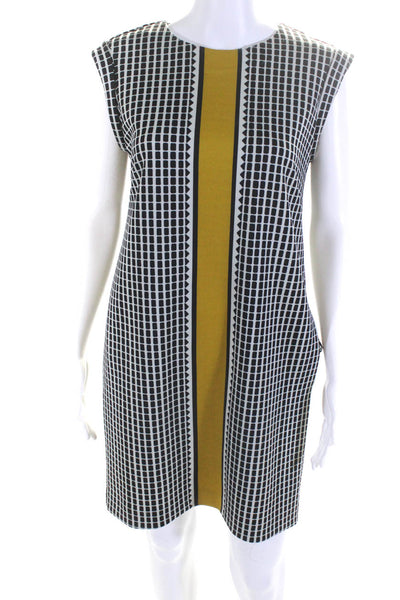 Rachel Roy Women's Round Neck Sleeveless A-Line Mini Dress Spotted Dot Size S