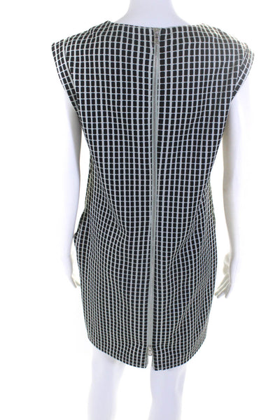 Rachel Roy Women's Round Neck Sleeveless A-Line Mini Dress Spotted Dot Size S