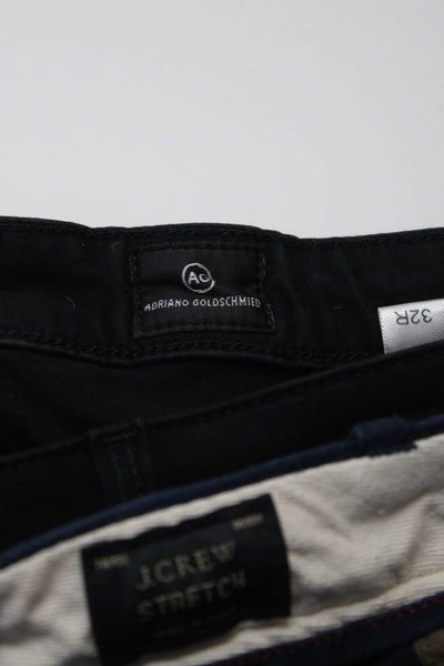 J Crew Adriano Goldschmied Mens Pants Jeans Navy Blue Black Size 34X30 32 Lot 2