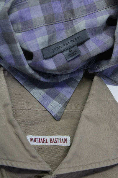 John Varvatos Michael Bastian Mens Button Down Shirts Size Medium 15.5 40 Lot 2