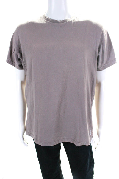 Kith Mens Short Sleeves Pullover Tee Shirt Brown Cotton Size Large