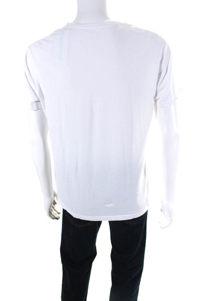 Kith Mens Short Sleeves Tee Shirt White Cotton Size Large