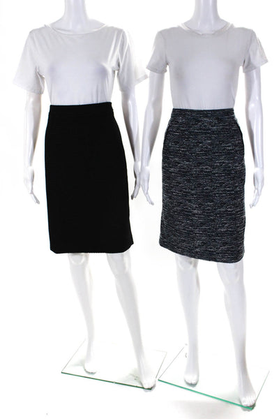 J Crew Tommy Hilfiger Womens Pencil Skirts Black Size 12 14 Lot 2