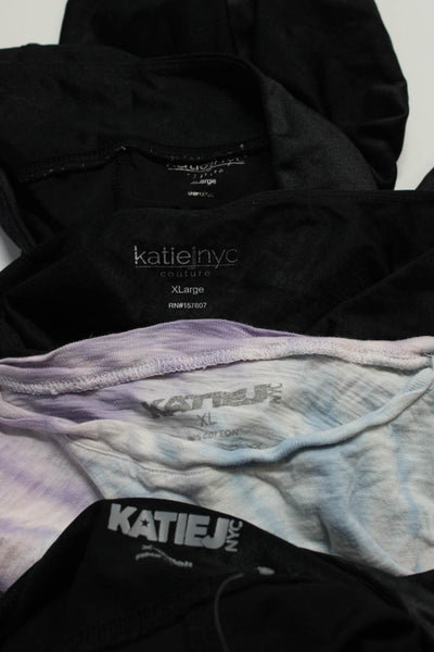 Katie J Girls Cropped T-Shirt Ankle Leggings Multicolor Black Size XL XS Lot 4