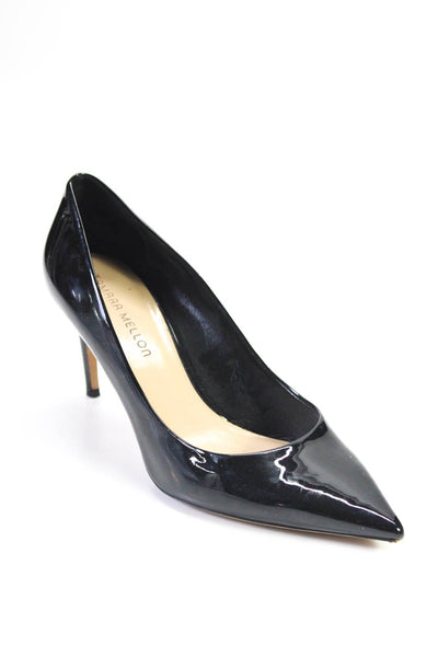 Tamara Mellon Womens Patent Leather Pointed Toe Pumps Black Size 40 10