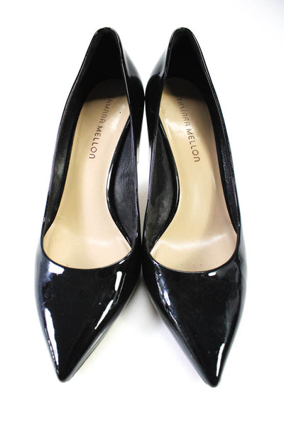 Tamara Mellon Womens Patent Leather Pointed Toe Pumps Black Size 40 10