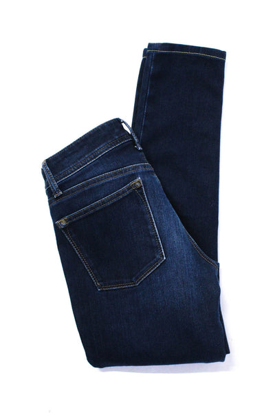 DL 1961 Womens Cotton Buttoned Medium Wash Skinny Leg Jeans Blue Size EUR24