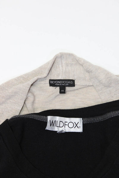Wildfox Beyond Yoga Womens Sweaters Cardigan Black Size XXS XS Lot 2
