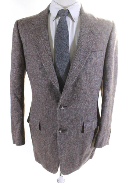 Christian Dior Men's Collar Long Sleeves Line Two Button Jacket Brown Size 42