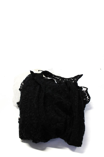 Zara Women's Chain Strap Cowl Neck Cropped Blouse Black Size S XL, Lot 3
