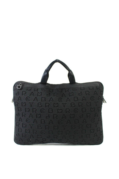 Marc By Marc Jacobs Zip Top Black Neoprene Logo Laptop Luggage Bag