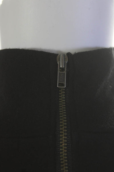 Pam & Gela Women's Collar Long Sleeves Mini Dress Black Size P