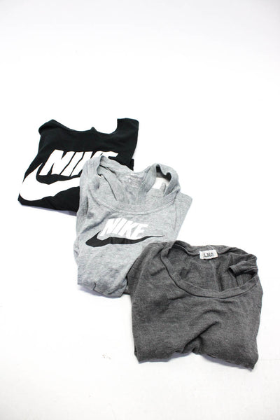 Nike LNA Womens Graphic Print Round Neck Short Sleeve Tops Black Size XS S Lot 3