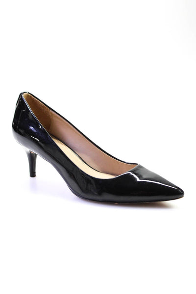 Coach Womens Lacey Pointed Toe Slip On Pumps Black Patent Leather Size 7.5