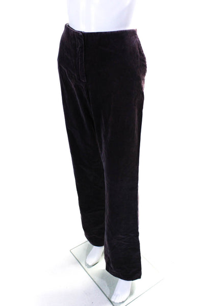 Calvin Klein Women's Flat Front Boot Cut Pant Purple Size 30