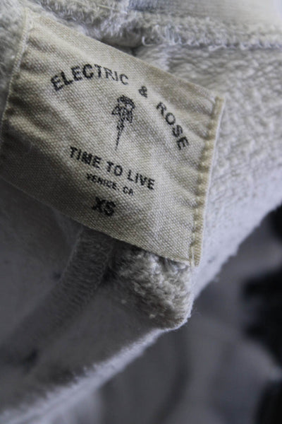 Electric & Rose Womens Tie Dye Print Sweatpants White Black Size Extra Small
