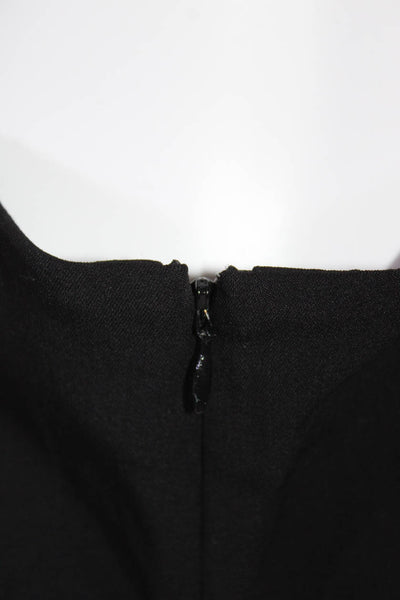Theyskens Theory Women's Silk Wool Blend Sleeveless Jumpsuit Black Size S