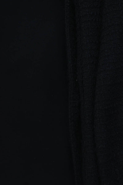 Zara Womens Textured Snap Buttoned Open Blazer Jackets Black Size XS S Lot 2