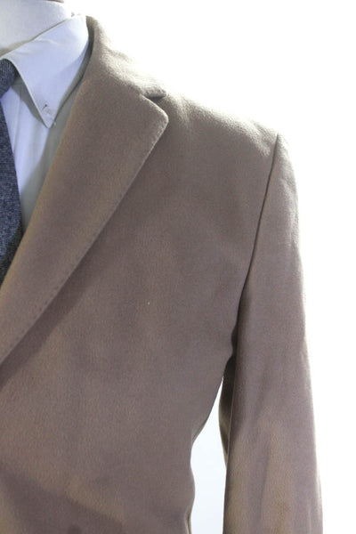 Boss Hugo Boss Mens Cashmere Blend Stratus Coat Camel Beige Size 40 Regular