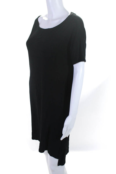 T Alexander Wang Womens Jersey Knit Scoop Neck T-Shirt Dress Black Size S