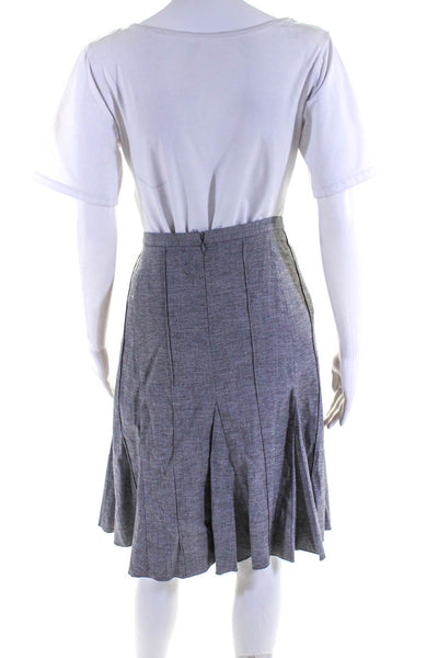 BCBG Max Azria Womens Knee Length Flare Pencil Skirt Gray Size 12