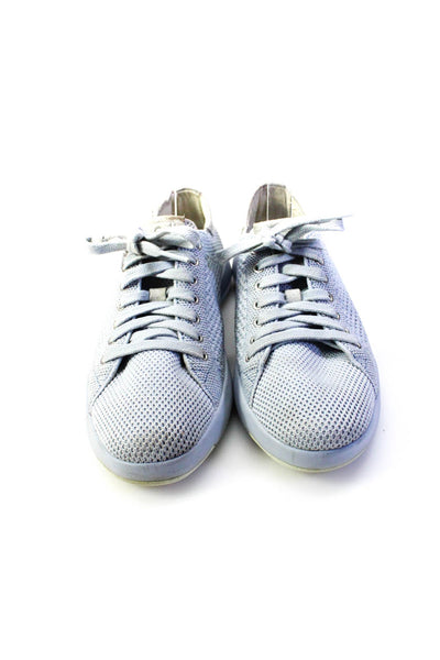 Zero Grand Cole Haan Womens Lace Up Knit Low Top Sneakers Blue Size 5.5