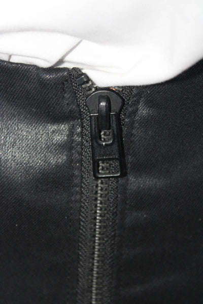 Allsaints Women's Zip Closure Mini Pencil Skirt Black Size 0