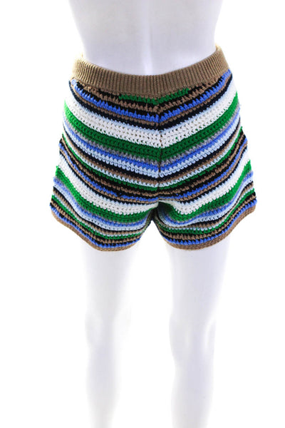 Frame Women's Elastic Waist Knit Multicolor Short Size XS